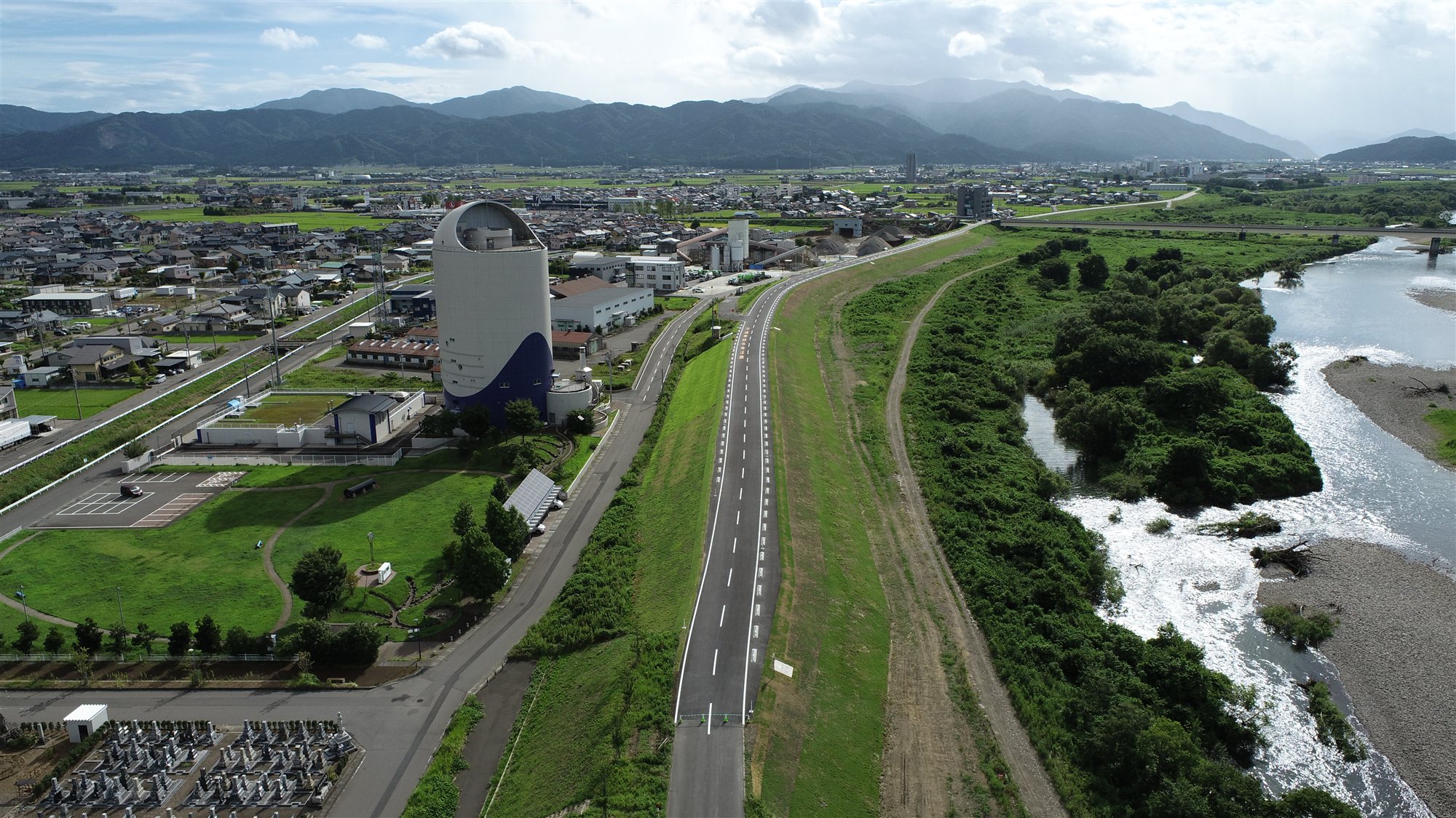 九頭竜川上野本町地区堤防拡築工事