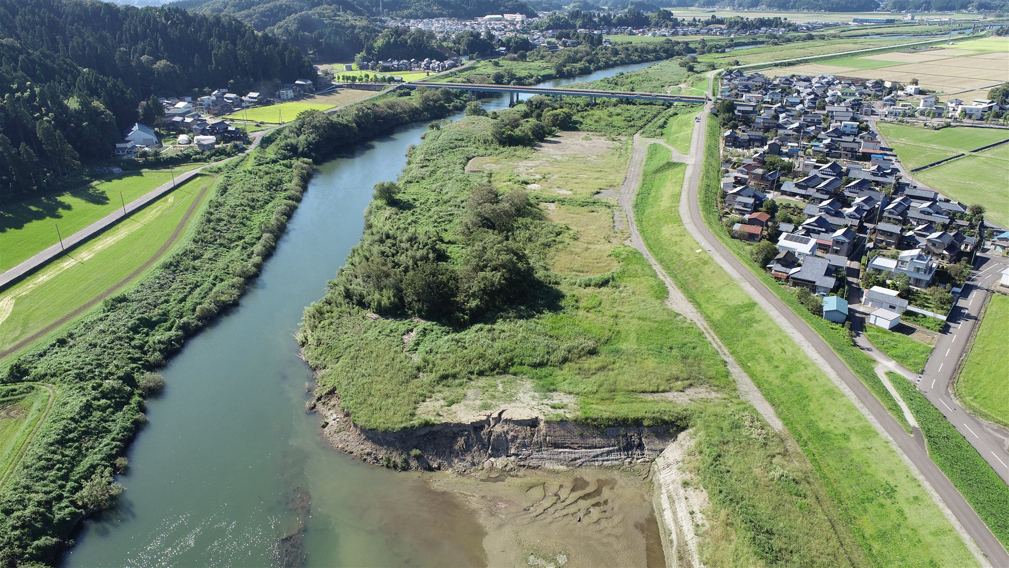 日野川下江守地区上流部河道掘削他工事