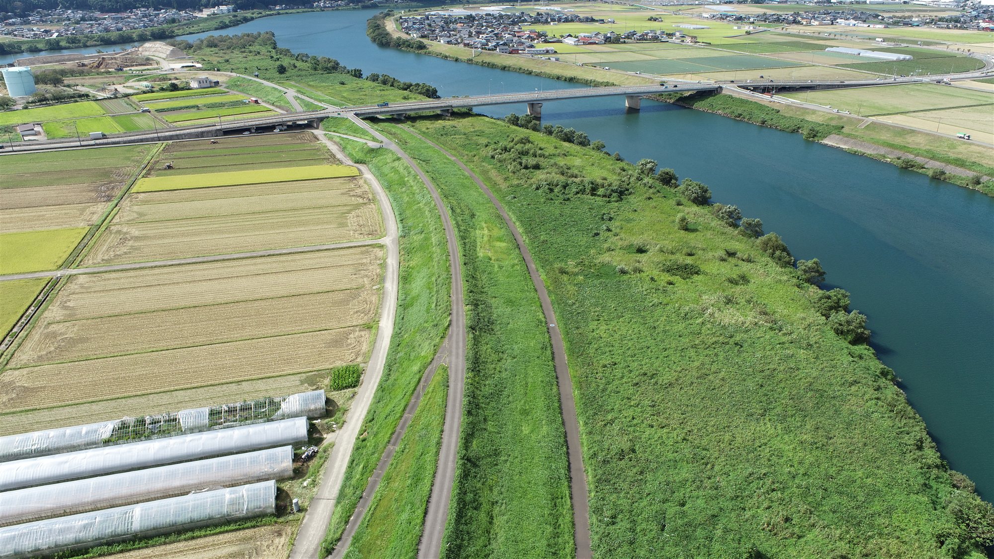 日野川下江守地区上流部河道掘削他工事