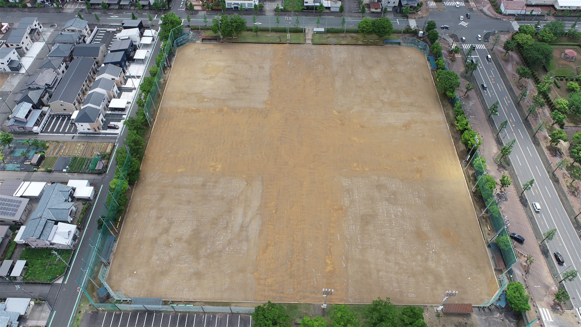 御幸公園グランド改修工事