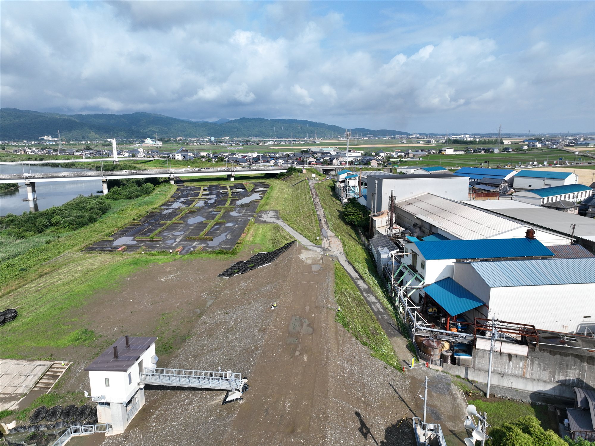 九頭竜川天池水閘周辺整備工事
