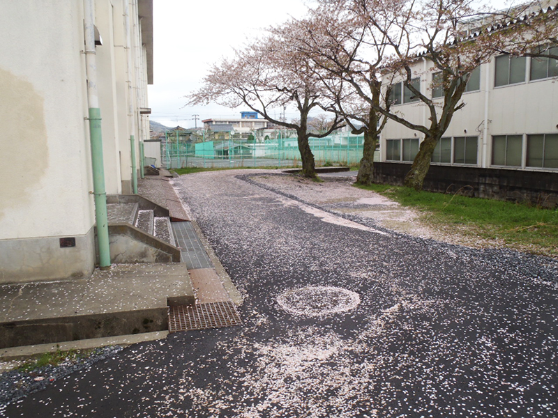 武生第一中学校通路舗装工事